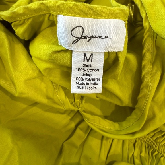 Japna Green Ruffled Puff Sleeve Mini Sundress - Picture 11 of 12